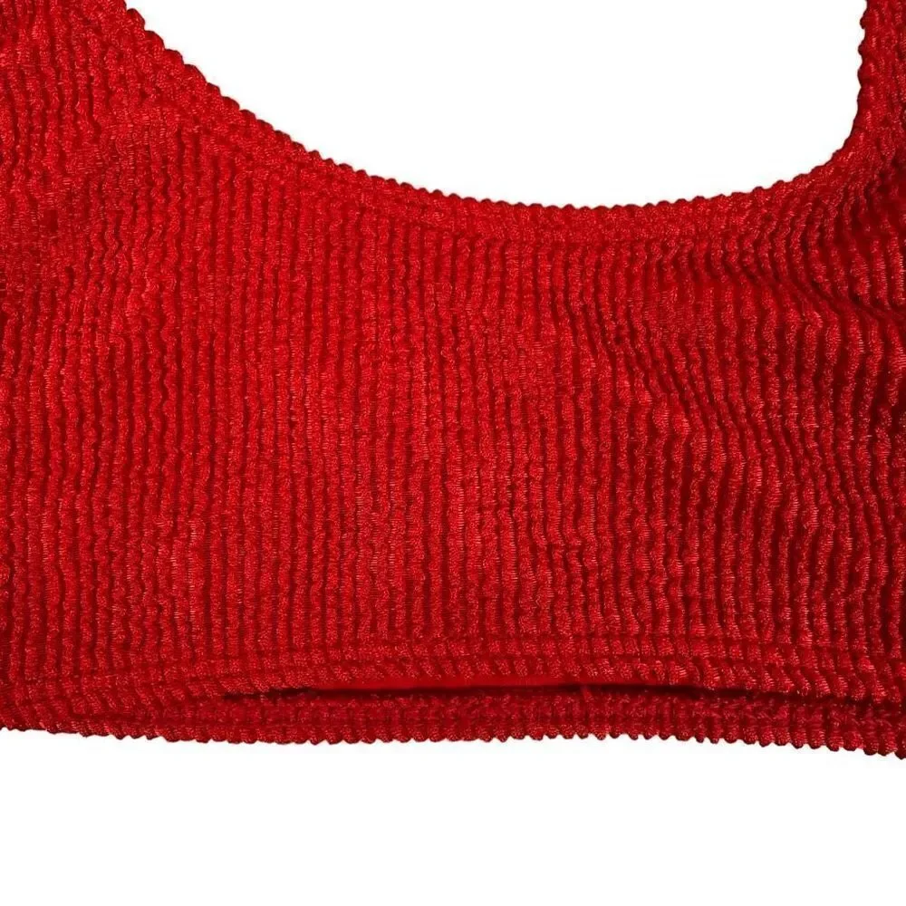 Frankie's Bikini's Red XS Wilderness Top and Small Bottom